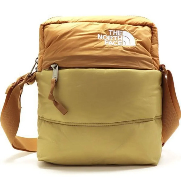 The North Face Nuptse NF0A81BVK1O Crossbody Bag Unisex Khaki Stone Nylon SGN721 - Picture 7 of 7